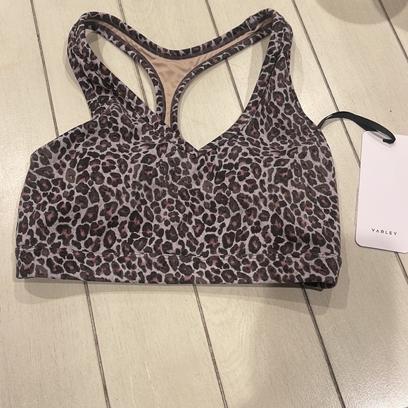 NWT Varley Let's Move‎ Park Bra XS padded racer back cheetah pattern - Picture 4 of 8